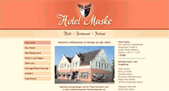 Desktop Screenshot of hotel-maske.de