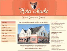 Tablet Screenshot of hotel-maske.de